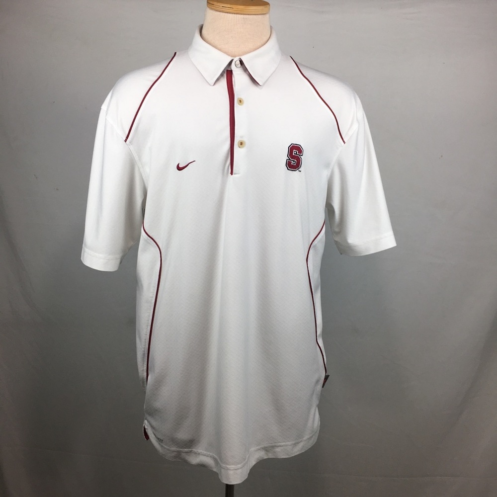 Nike Stanford Polo Shirt Mens Medium Dri Fit